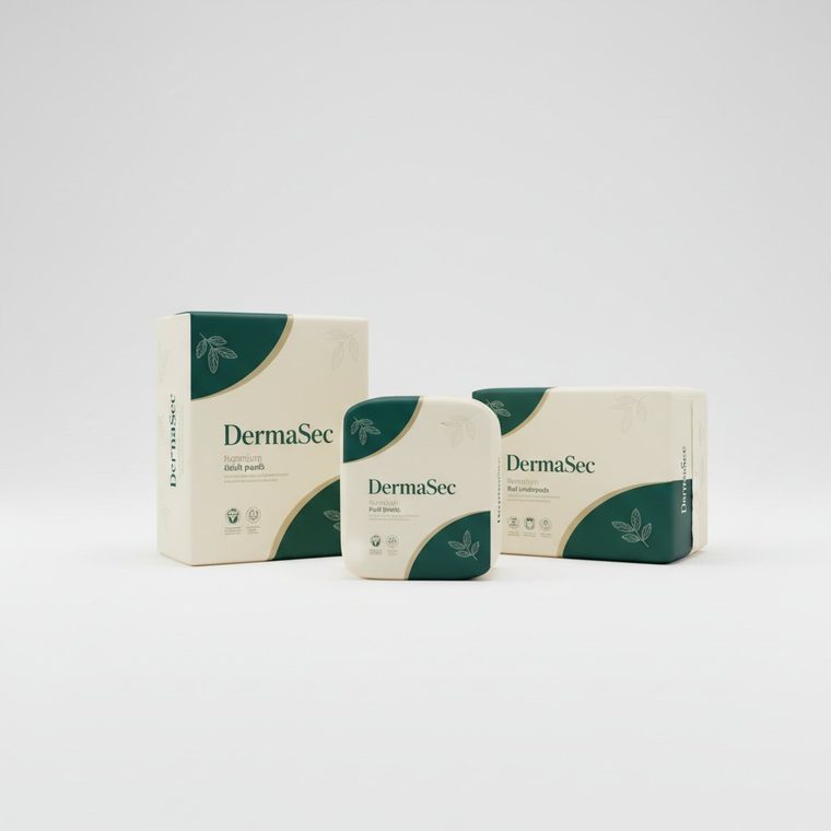 Gama de produse DERMASEC așezată cu grijă